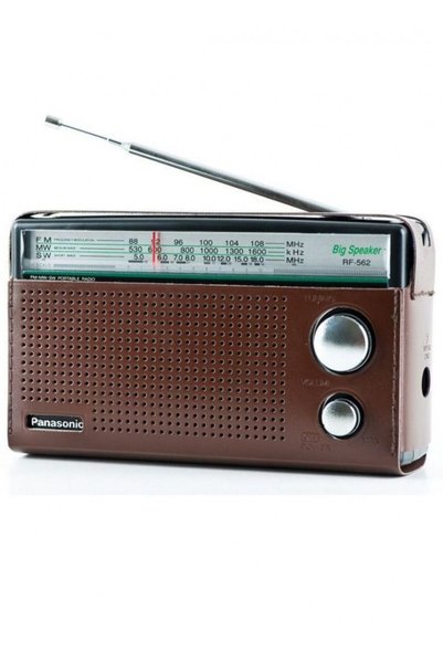 PANASONIC راديو FM/MW/SW يعمل بالبطارية ثلاثي النطاق RF-562DD2 - أسود