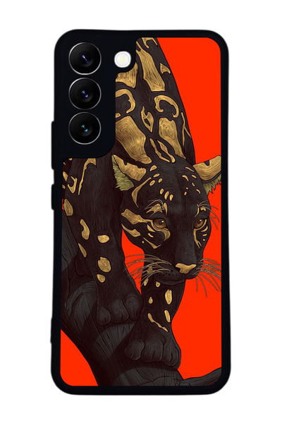 BGAKSESUAR حافظة سوداء متوافقة مع هاتف سامسونج جالاكسي S22 - سيليكون ناعم، وا...