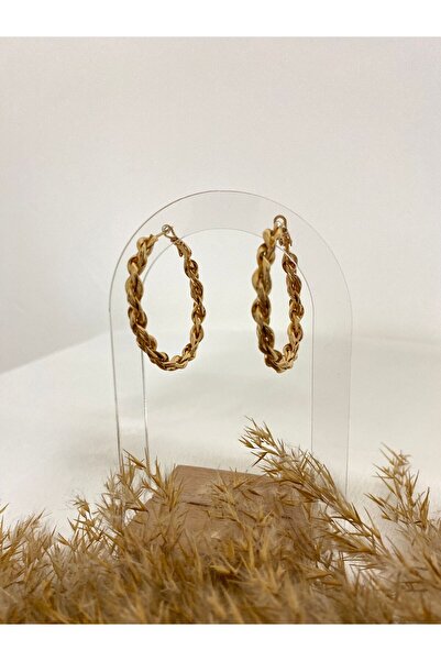 XUPING JEWELRY أقراط كبيرة من الفولاذ على شكل حلزون من Xuping