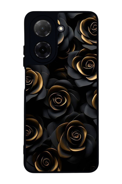 BGAKSESUAR حافظة سوداء متوافقة مع هاتف Xiaomi Redmi A5 – سيليكون ناعم، واقي، غطاء ممتص للصدمات