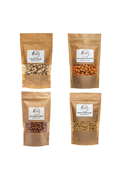 Your Taste Pistacje solone 500g + Ziemne paprykowe 500g + Ziemne solone 500g ...