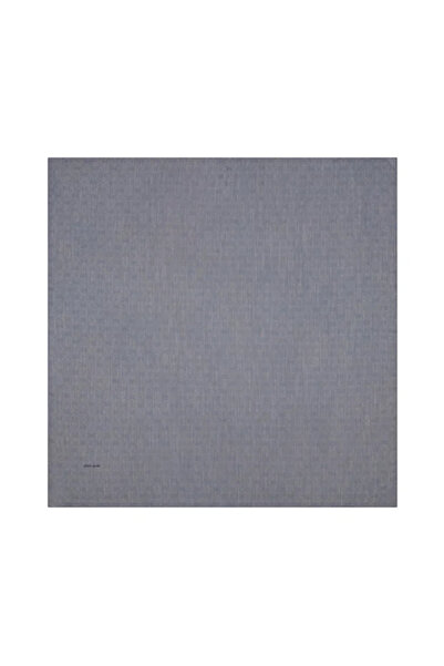 Pierre Cardin Silk Cotton Jacquard Scarf with Logo - 8933984-971