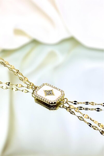 MatmazelLavinya حجر شاهميران الأبيض اللؤلؤي طراز باجيت