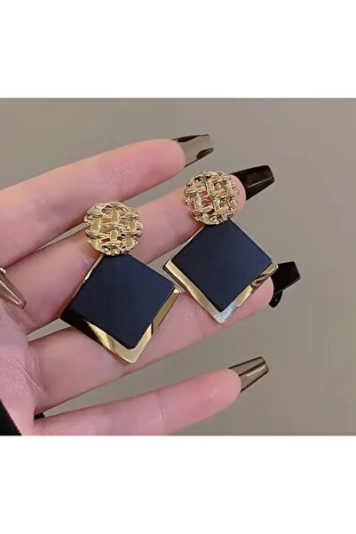 deluxe takı ve giyim Şık geometrik küpe