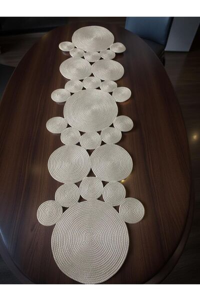 myistasyon "tarzınızı evinize yansıtın" Jute, Wicker, Decorative Tablecloth, Runner, American Service, Coffee Table Cover 180X55