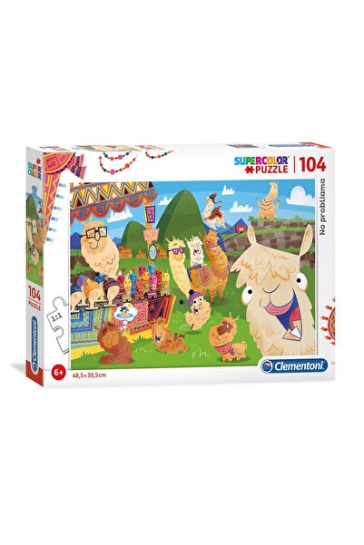 CLEMENTONI , SuperColor, No ProbLLAMA, Puzzle, Unisex, 6+ years, 104 pcs