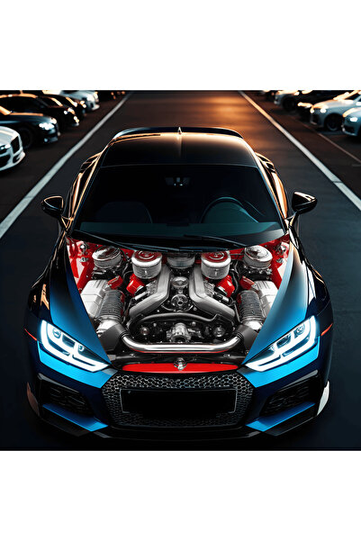 Avex Folie auto pentru capotă "Hood Art", rezistentă la exterior, mărimea M (165 x 120cm) - Cod: AVX-CAPOTA-020M