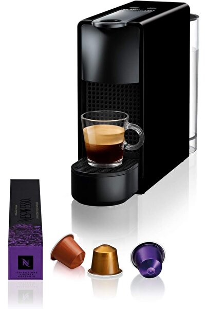 Nespresso Essenza Mini Coffee Machine by Nespresso, Piano Black - UAE Version