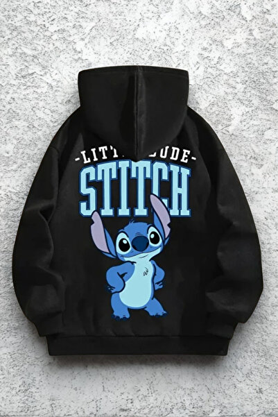 Daxia KARAKTER Baskılı LACİVERT RENK Çocuk Kapüşonlu Sweatshirt (YENİ SEZON)