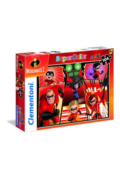 CLEMENTONI Incredibilii 2, Puzzle, 27106, Unisex, 6+ ani, 104