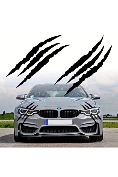 Avex Set de 2 stickere autoadezive Tuning, model "Monster Scratches", dimensi...