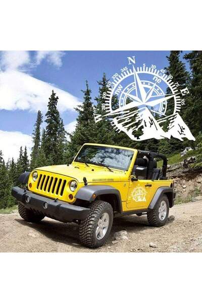 Avex Autocolant autoadeziv pentru vehicule Off Road, model "Kompass", dimensi...