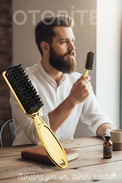 Transformacion GOLD četka za dotjerivanje brade i brkova - četka za bradu – s...