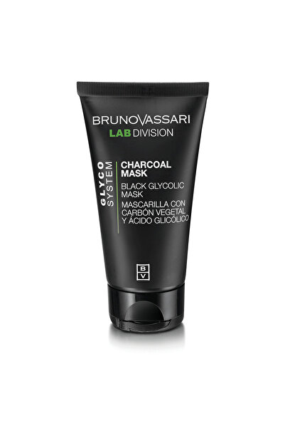 Bruno Vassari Mască cremă exfoliantă cu cărbune, Glyco System, pentru față, 65 g