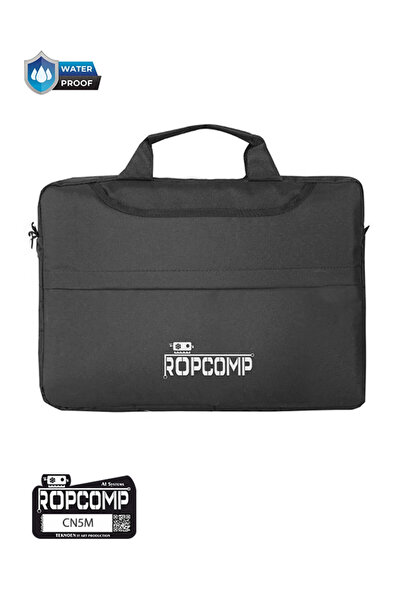 Ropcomp حقيبة كمبيوتر محمول مقاس 15.6 بوصة – مقاومة للماء – أسود