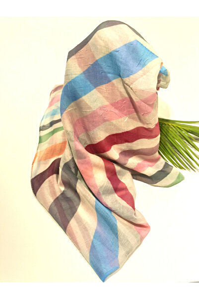 Monalisa Home 90X90 Luxurious Figured Showy Flowy Scarf