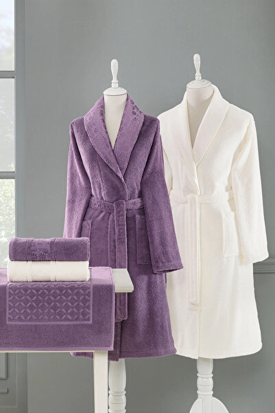 Özdilek Blesso Family Bathrobe Set 5 Pieces