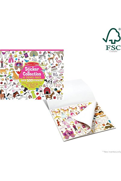 Melissa & Doug Sticker Book: Princesses, Tea Parties, Animals and More - Over 500 Vinyl Stickers, Pi