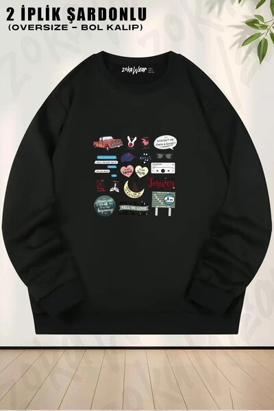 ZOKAWEAR سويت شيرت يونيسكس من Twilight Movie And Book Art مطبوع قصة فضفاضة بر...