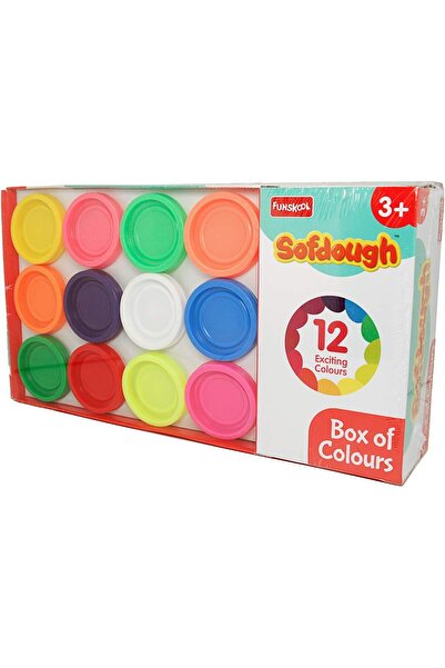 nilco Fundough - Box of Colours, Shaping and Sculpting, 3 years, Multi-Colour