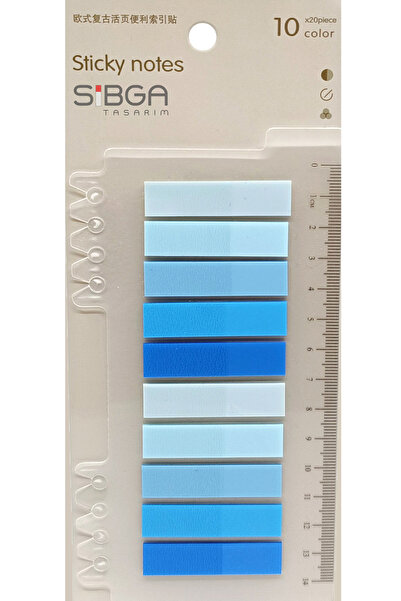 sibga tasarım Şeffaf Renkli Postit Post-it Post It. Kitap Ayracı Ayraç Postit...