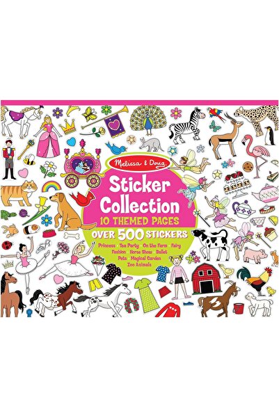 Melissa & Doug Sticker Book: Princesses, Tea Parties, Animals and More - Over 500 Vinyl Stickers, Pi