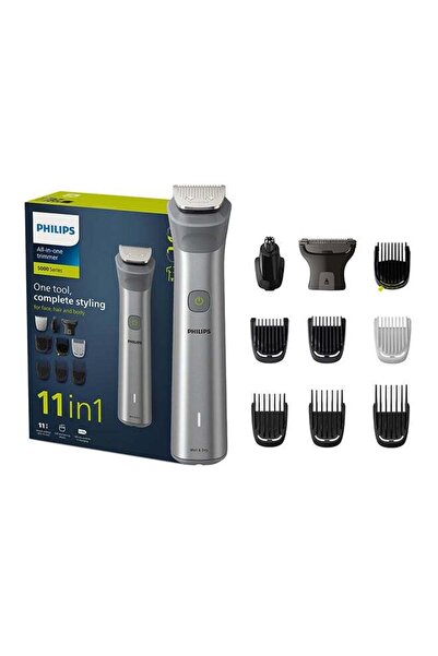 Philips All-in-One Trimmer MG5930/15, 11-in-1 Face, Hair & Body Grooming, 120min Cordless, Showerpro
