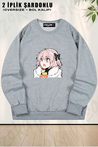 ZOKAWEAR Φούτερ Unisex Astolfo με τύπωμα oversized με λαιμόκοψη