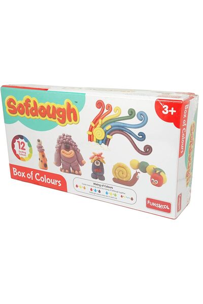 nilco Fundough - Box of Colours, Shaping and Sculpting, 3 years, Multi-Colour
