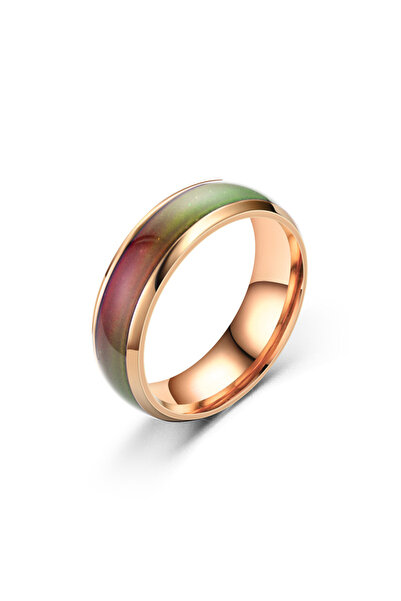 Choice 7 خواتم من الذهب الوردي بخمسة ألوان من الفولاذ المقاوم للصدأ، خاتم متغ...