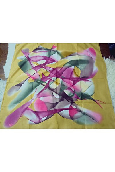 hoaryage 100% βαμβακερό μοτίβο λουλουδιών Χειμερινό βαμβακερό κασκόλ ΦΟΥΡΑΚΙ 100x100 εκ.