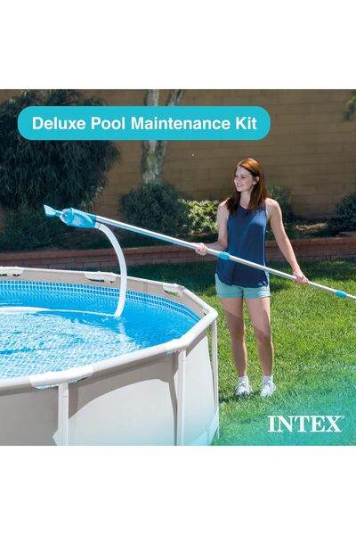 Intex 28003E Deluxe Maintenance Kit for Above Ground Pools, 1, Blue