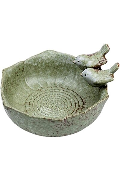 genernic حوض حمام سيراميكي من جاربسيري تشيانشينغ، مغذي للطيور البرية - حديقة خارجية