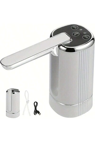 KRAWN مضخة مياه كهربائية قابلة للطي مع لوحة تحكم ذكية، مضخة موزع مياه شحن من النوع C