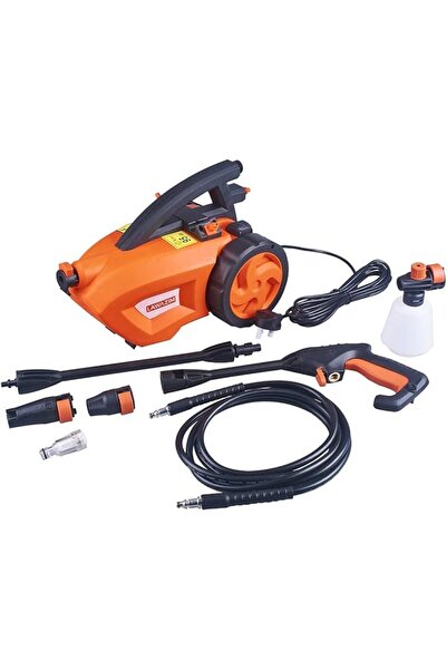 Lawazim 1200W High Pressure Washer with 6 Accessories, Portable Cleaner with Wheels