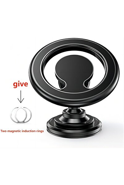 Generic Car phone holder - New magnetic phone holder, rotatable, black