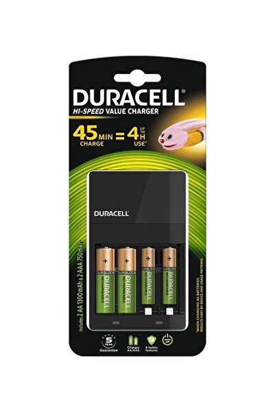 Duracell Battery Charger For AA and AAA Batteries Green/Rose Gold/Black
