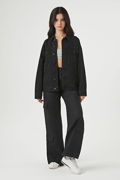 Forever 21 Oversize Trucker Kot Ceket