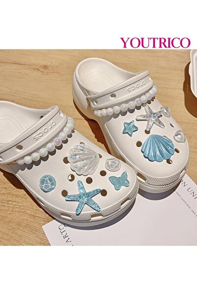 Youtrico Cute 3D Jibbitz Charms for Girls - Slipper Ornament Set