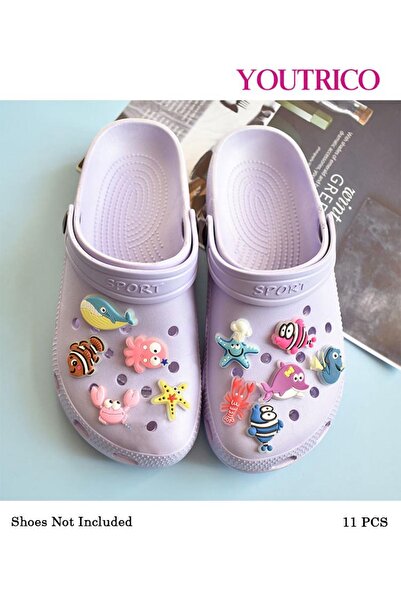 Youtrico Cute Glow-in-the-Dark Jibbitz Charms for Crocs - Slipper Ornament Set