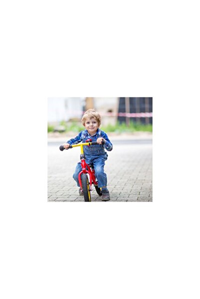 Pepita metal-framed balance bike with basket and horn 12" - pink-brown