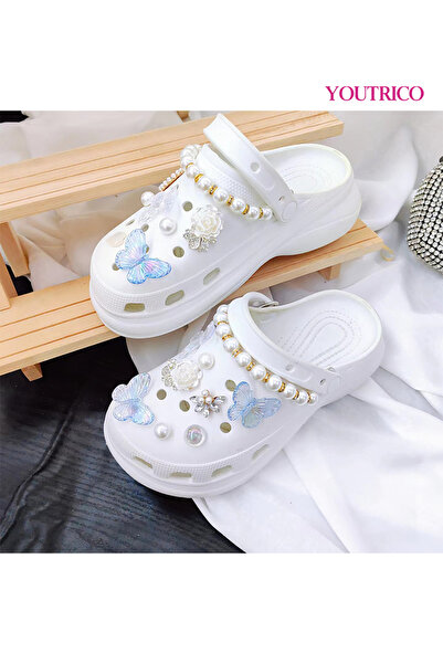 Youtrico Cute 3D Jibbitz Charms for Girls - Slipper Ornament Set