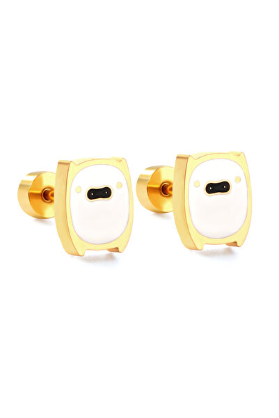 Choice 210G LUXUKISSKIDS Cute Surgical Studs Earrings For Woman/Girls Gifts Stainless Steel Camera Duck Air