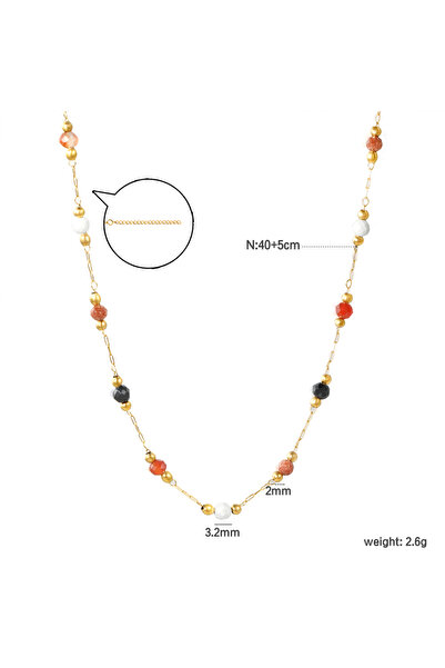 Choice NE2G030MG Trendy Personalized Cuban Chain Stainless Steel Punk Party for Men and Women, Minimalist J