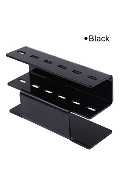 Choice1 1 قطعة سوداء ملقط الرموش حامل تخزين 6 فتحات رف منظم ملقط محمول رف الر...