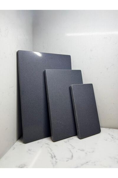 Çınar Mermer ve Granit 3'lü Dikdörtgen Kuvars Mermer Sunum ve Servis Tabağı