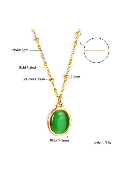 Choice NE2B650JG Vintage Big Circle Classic Girls Party Jewelry Necklace Fashionable Versatile Simple Acces