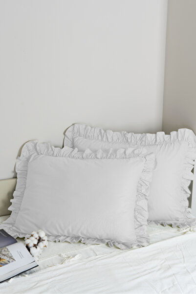 Magnolia 1 Piece Pillowcase 100% Cotton Ruffled 50X70Cm |   Suitable for Bedding Sets and Duvet Covers