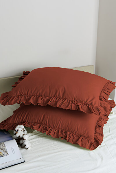 Magnolia 1 Piece Pillowcase 100% Cotton Ruffled 50X70Cm |   Suitable for Bedding Sets and Duvet Covers