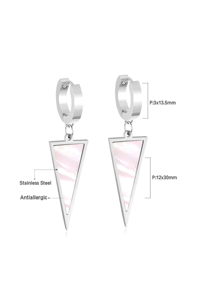 Choice 249S LUXUKISSKIDS Stainless Dangling Earrings Long Tassel Drop Steel Gold Pendients Korean Fashion W